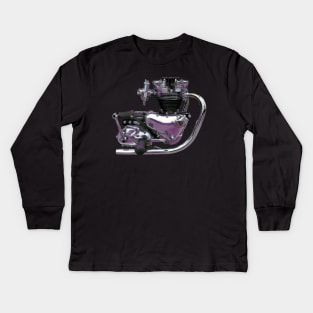 Purple Pre-Unit Kids Long Sleeve T-Shirt